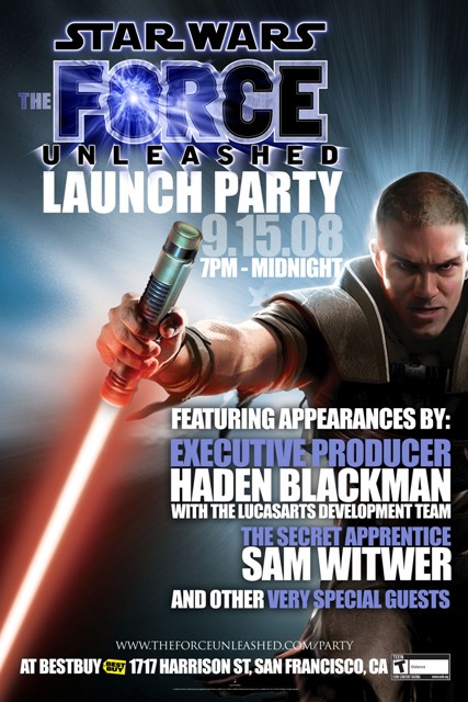 Star Wars: The Force Unleashed Launch Party